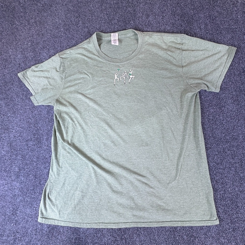 Gildan Softstyle T Shirt Mens‎ XL Green Cotton Preshrunk Big Sur Festival Design